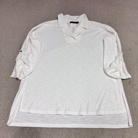 Doe + Rae Sweater Ivory Lightweight Long Sleeve Pullover Women’s Size Medium NWT - Picture 5 of 11